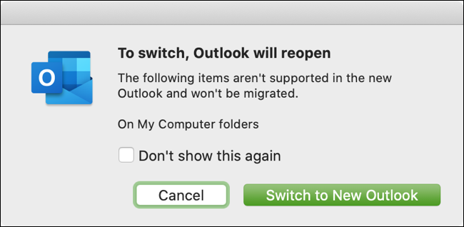 outlook for mac on my computer